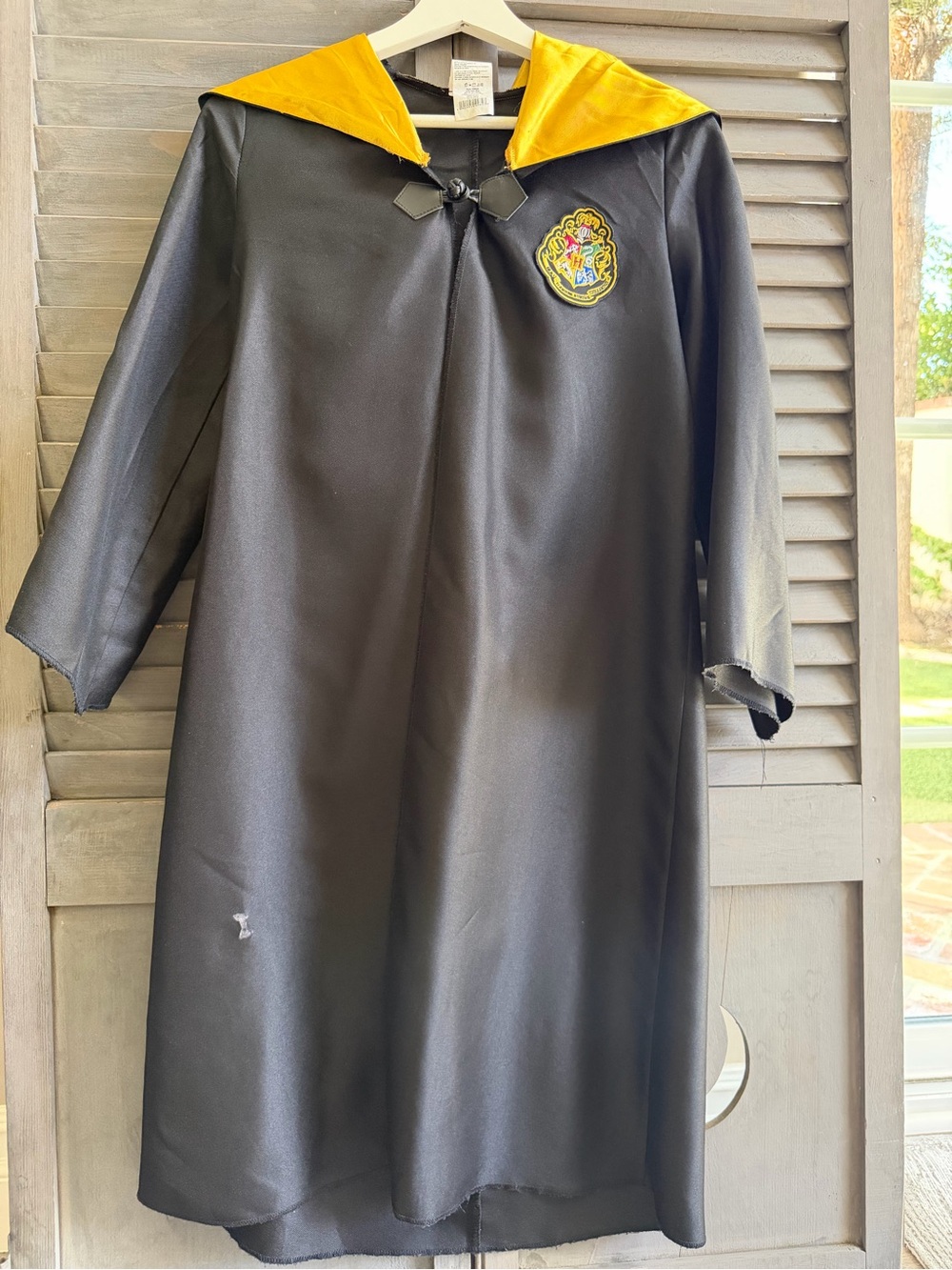 Harry Potter Cloak Official | Hufflepuff Robe Young Kids | Size 7-8